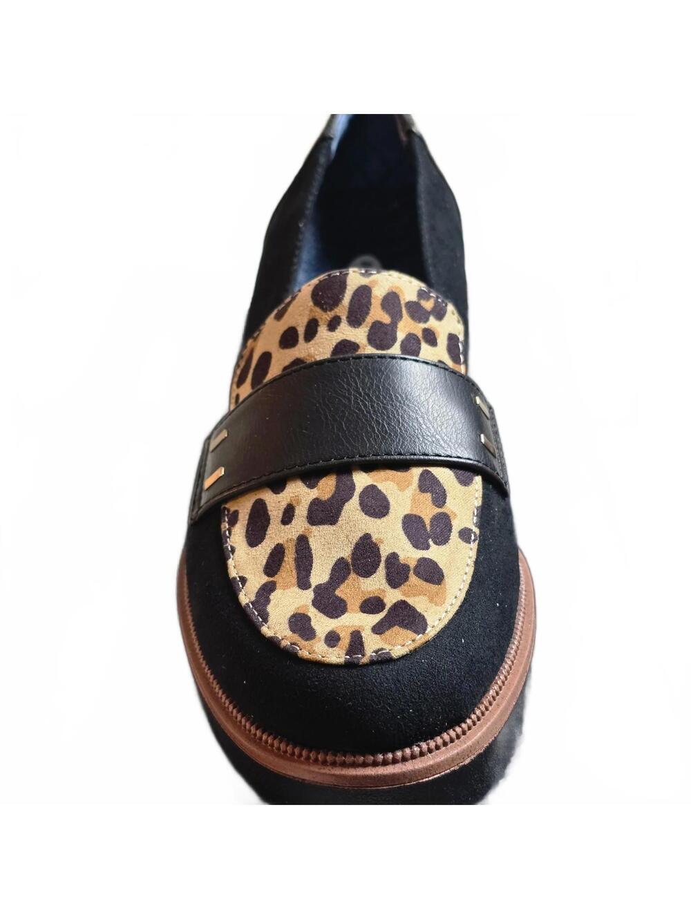 Dr. Scholl’s Grow Up Tan Black Leopard Comfort loafers Women’s Size 6.5M - Picture 4 of 7